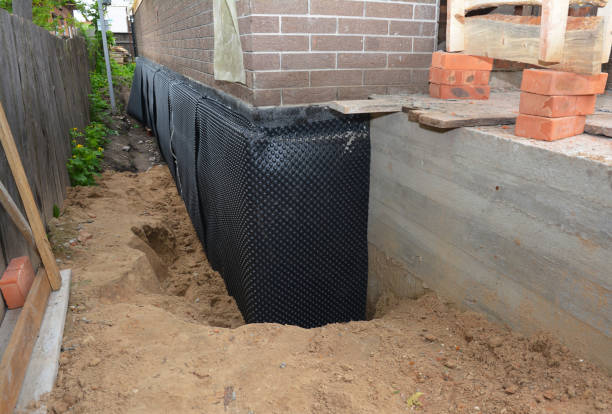 SJ Waterproofing Pros technician performing targeted Foundation Crack Repair assessment in Fort Monmouth, NJ